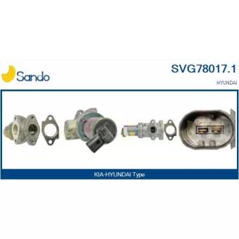 Vanne EGR SANDO SVG78017.1