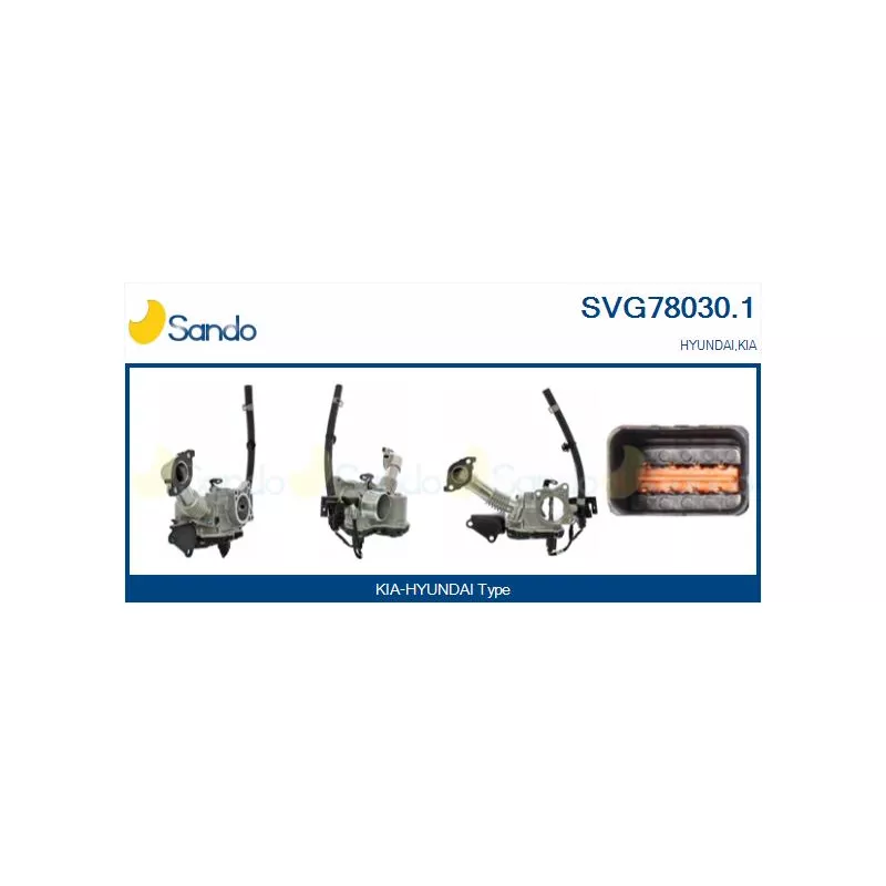 Vanne EGR SANDO SVG78030.1