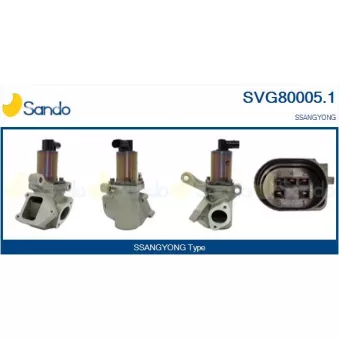 Vanne EGR SANDO SVG80005.1