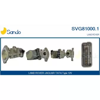 Vanne EGR SANDO SVG81000.1
