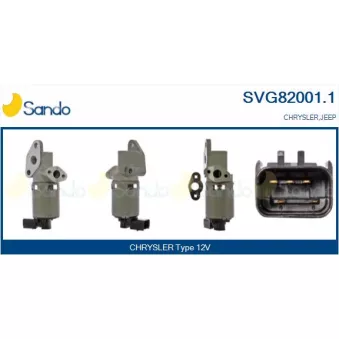 Vanne EGR SANDO SVG82001.1