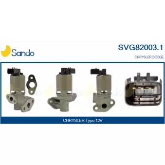Vanne EGR SANDO SVG82003.1