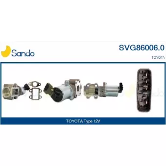 Vanne EGR SANDO SVG86006.0