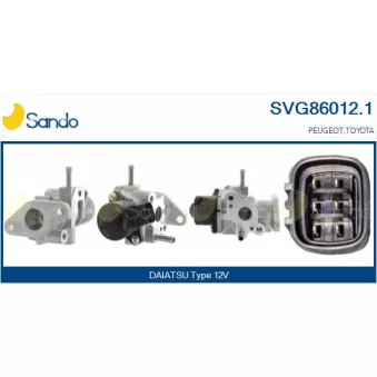 Vanne EGR SANDO SVG86012.1