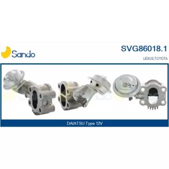 Vanne EGR SANDO SVG86018.1