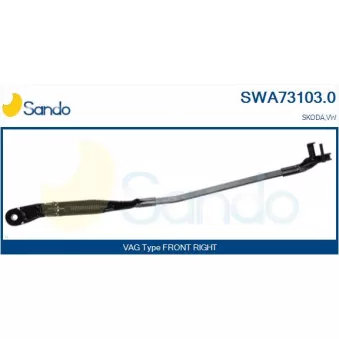 Bras d'essuie-glace, nettoyage des vitres SANDO SWA73103.0