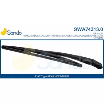 Bras d'essuie-glace, nettoyage des vitres SANDO SWA74313.0