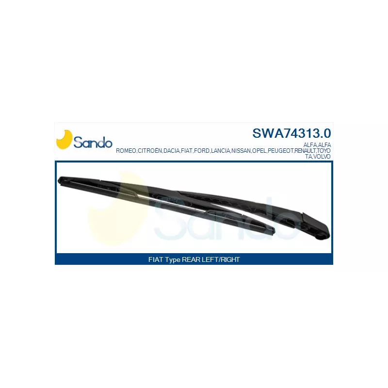Bras d'essuie-glace, nettoyage des vitres SANDO SWA74313.0