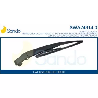 Bras d'essuie-glace, nettoyage des vitres SANDO SWA74314.0
