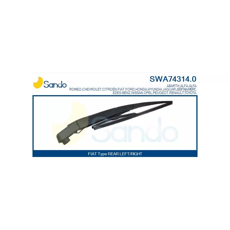 Bras d'essuie-glace, nettoyage des vitres SANDO SWA74314.0