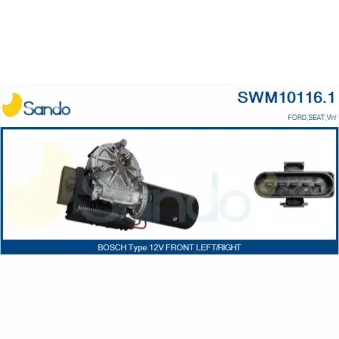 Moteur d'essuie-glace SANDO SWM10116.1
