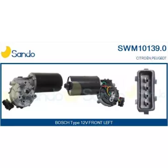 Moteur d'essuie-glace SANDO SWM10139.0