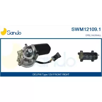 Moteur d'essuie-glace SANDO SWM12109.1