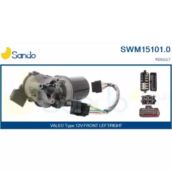 Moteur d'essuie-glace SANDO SWM15101.0