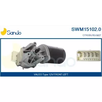 Moteur d'essuie-glace SANDO SWM15102.0