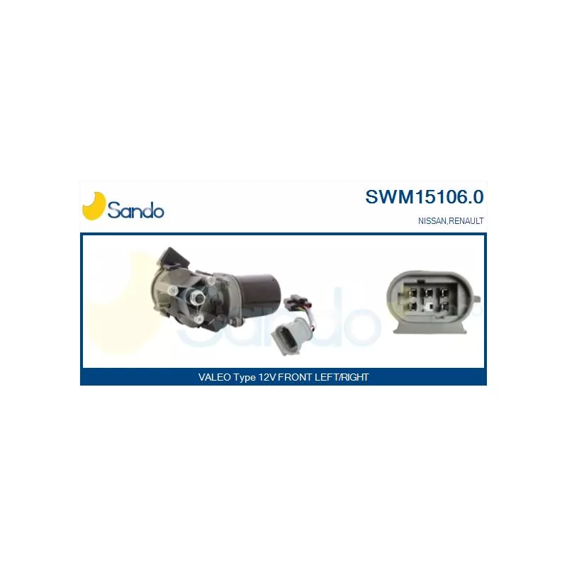 Moteur d'essuie-glace SANDO SWM15106.0