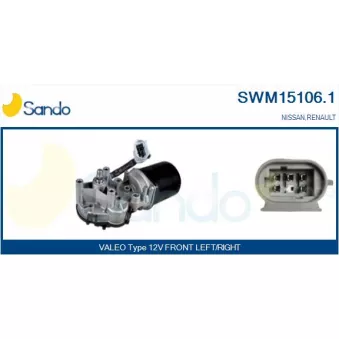 Moteur d'essuie-glace SANDO SWM15106.1