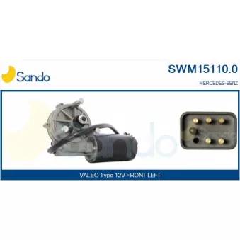 Moteur d'essuie-glace SANDO SWM15110.0