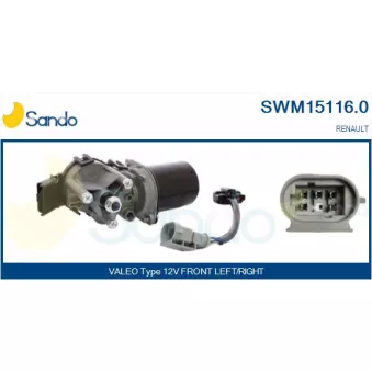 Moteur d'essuie-glace SANDO SWM15116.0