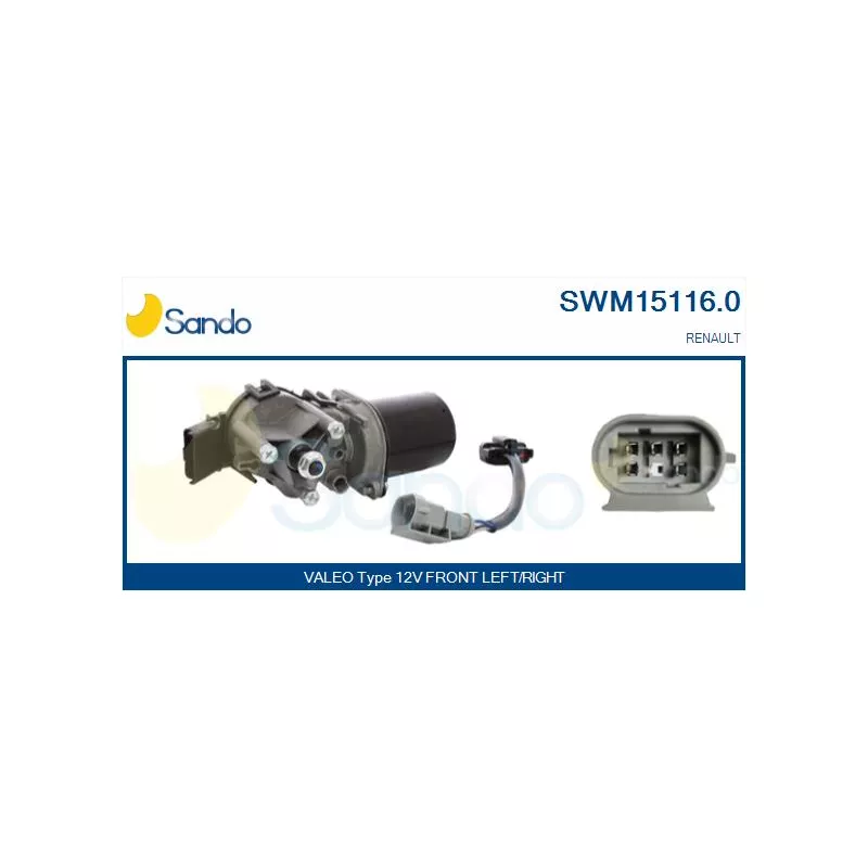 Moteur d'essuie-glace SANDO SWM15116.0