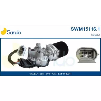 Moteur d'essuie-glace SANDO SWM15116.1