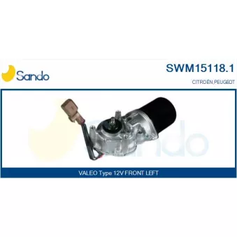 Moteur d'essuie-glace SANDO SWM15118.1
