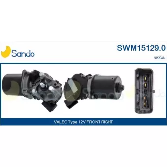 Moteur d'essuie-glace SANDO SWM15129.0