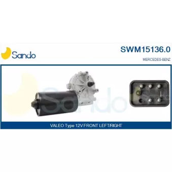 Moteur d'essuie-glace SANDO SWM15136.0