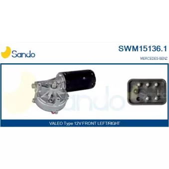 Moteur d'essuie-glace SANDO SWM15136.1