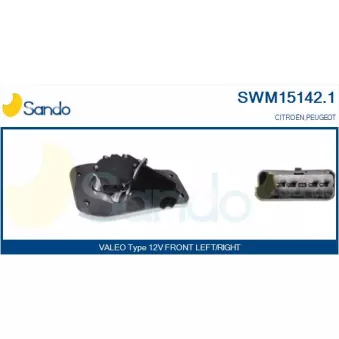 Moteur d'essuie-glace SANDO SWM15142.1