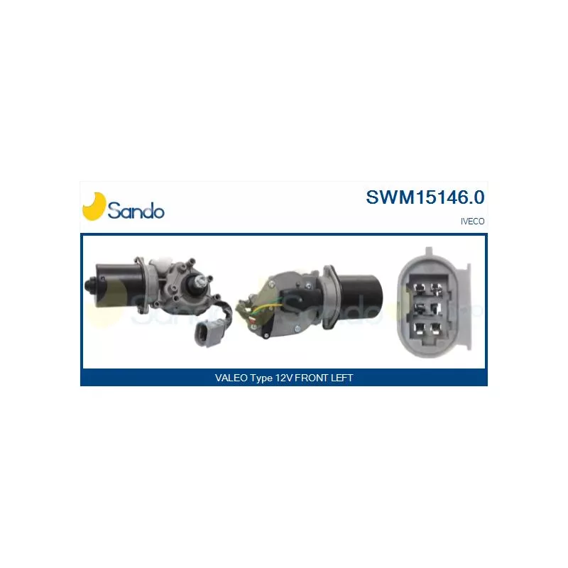 Moteur d'essuie-glace SANDO SWM15146.0