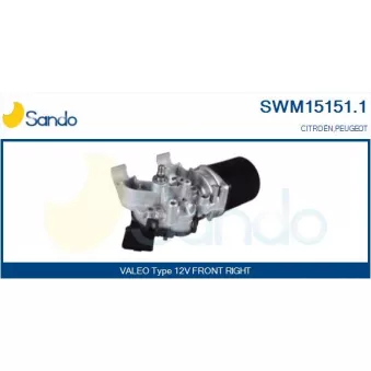 Moteur d'essuie-glace SANDO SWM15151.1