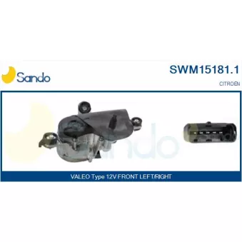 Moteur d'essuie-glace SANDO SWM15181.1