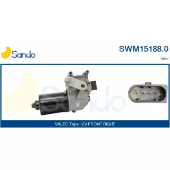Moteur d'essuie-glace SANDO SWM15188.0