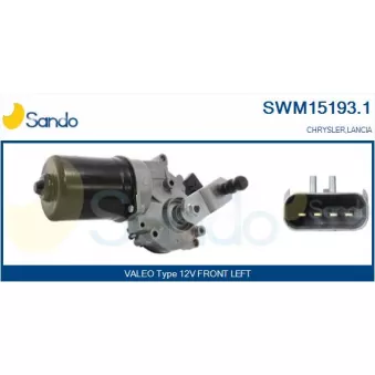 Moteur d'essuie-glace SANDO SWM15193.1