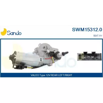 Moteur d'essuie-glace SANDO SWM15312.0