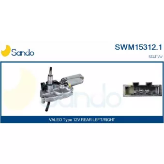 Moteur d'essuie-glace SANDO SWM15312.1