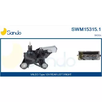 Moteur d'essuie-glace SANDO SWM15315.1