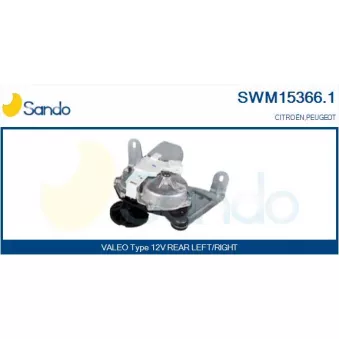 Moteur d'essuie-glace SANDO SWM15366.1