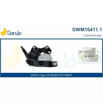 Moteur d'essuie-glace SANDO SWM15411.1