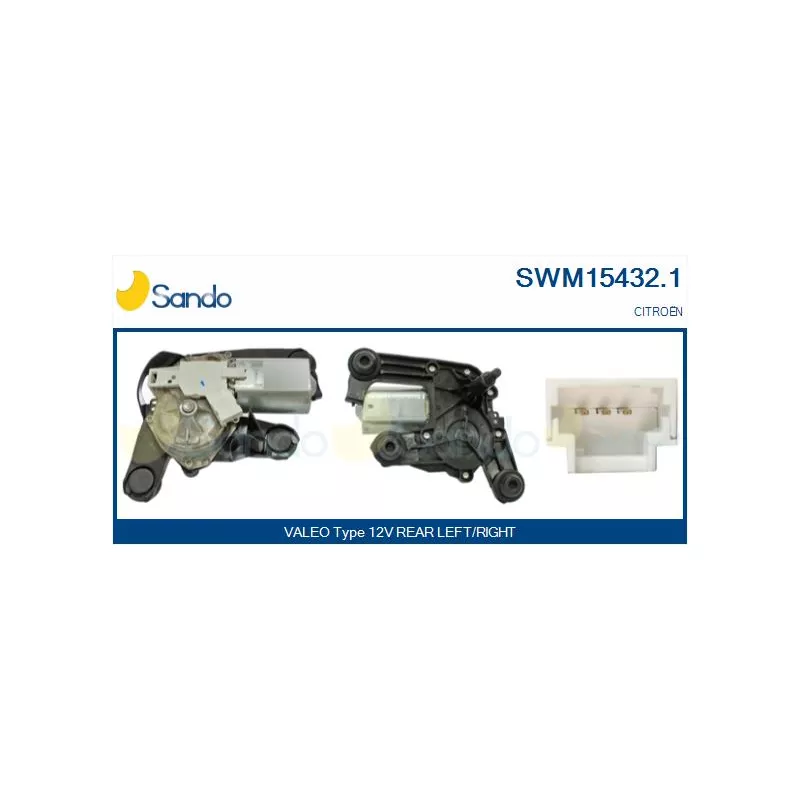 Moteur d'essuie-glace SANDO SWM15432.1