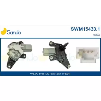Moteur d'essuie-glace SANDO SWM15433.1