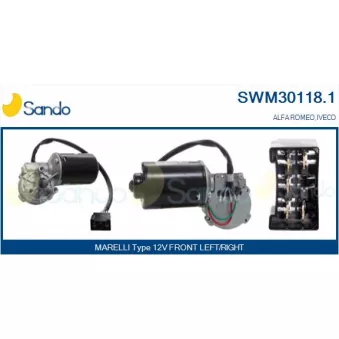 Moteur d'essuie-glace SANDO SWM30118.1
