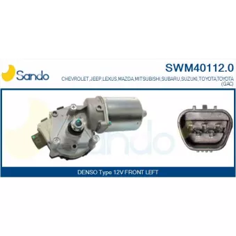 Moteur d'essuie-glace SANDO SWM40112.0