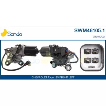 Moteur d'essuie-glace SANDO SWM46105.1