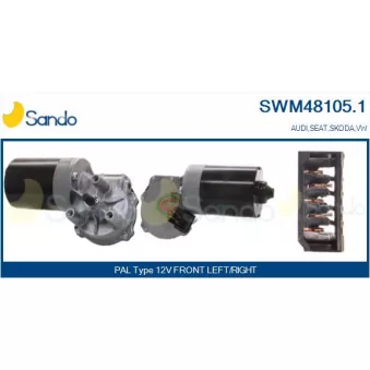 Moteur d'essuie-glace SANDO SWM48105.1