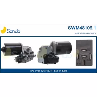 Moteur d'essuie-glace SANDO SWM48106.1