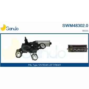 Moteur d'essuie-glace SANDO SWM48302.0