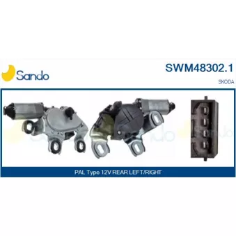 Moteur d'essuie-glace SANDO SWM48302.1