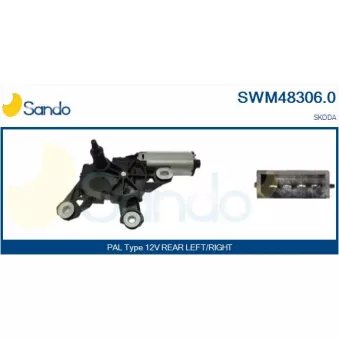 Moteur d'essuie-glace SANDO SWM48306.0